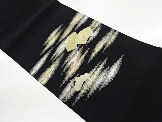 JAPANESE KIMONO / TSUMURE KASUMI GROUND FABRIC / WOVEN PINE PATTERN NA